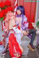 Coser@Byoru: Yae Miko x Raiden Shogun (95 photos) P12 No.af9986