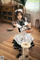 Beautiful Kwon Hyuk Jeong cute pose with maid outfit (13 photos) P1 No.d3577e