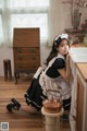 Beautiful Kwon Hyuk Jeong cute pose with maid outfit (13 photos) P8 No.fdae03