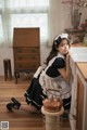 Beautiful Kwon Hyuk Jeong cute pose with maid outfit (13 photos) P9 No.81aed8 Image No. 9