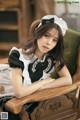 Beautiful Kwon Hyuk Jeong cute pose with maid outfit (13 photos) P11 No.d3577e